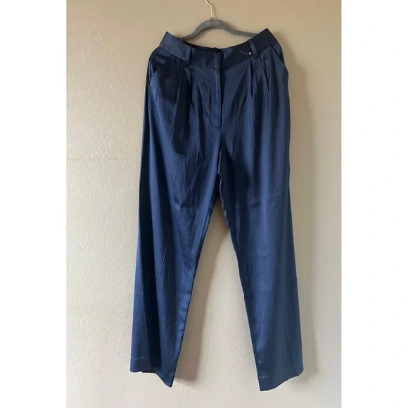 New Favorite Daughter Anthropologie Navy Pants Size 12 - Picture 3 of 9